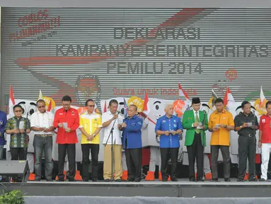 [FOTO] Tokoh Parpol Kompak Kampanye Berintegritas