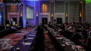 Sejumlah peserta mendengarkan pemaparan salah satu pembicara pada acara Property Report Congress 2016 di Jakarta, Kamis (13/10). Acara ini akan dihadiri para stakeholder dan ahli properti dari Indonesia dan negara tetangga. (Liputan6.com/Faizal Fanani)