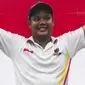 Pepanah Pria Indonesia, Prima Wisnu Wardhana berhasil meraih Emas Pertama untuk Indonesia di nomor Compound Putra SEA Games 2017 (Bola.com/Vitalis Yogi Trisna).