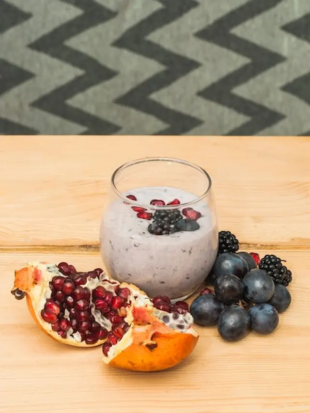 illustrasi chia seed pudding