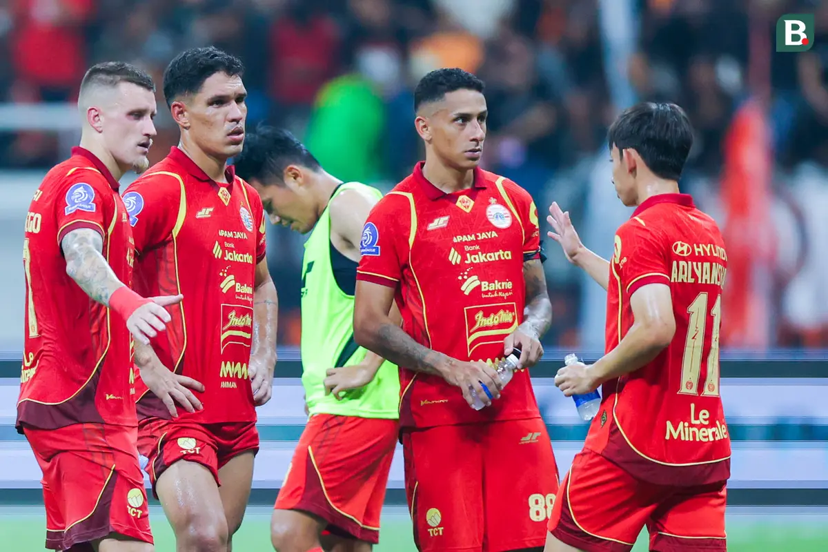 Foto: Wajah Kecewa Pemain Persija Setelah Gagal Taklukkan Bali United di BRI Super League