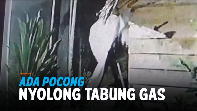 VIDEO: Maling Menyamar Jadi Pocong Bobol Warung Kopi