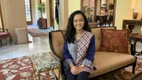 Mutiara Anissa Baswedan, putri Anies Baswedan yang terpilih dan mengikuti program Youth Ambassador. (Source: Liputan6/ Benedikta Miranti T.V)