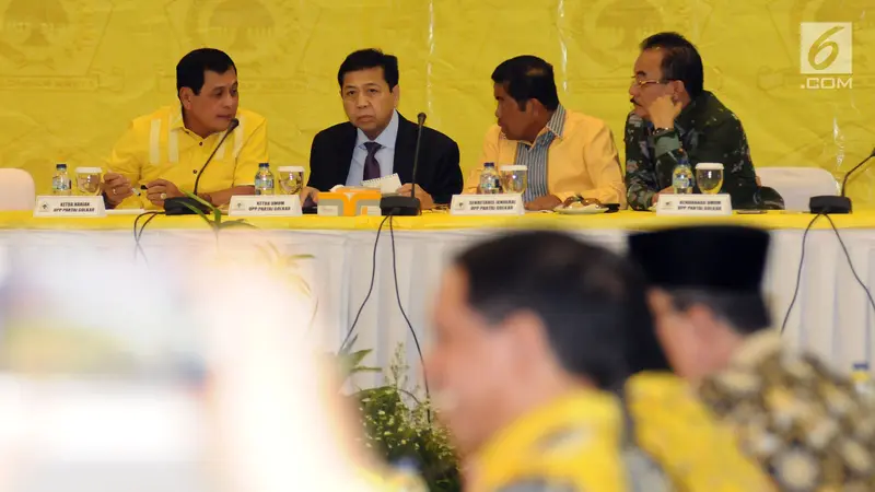 Setya Novanto Pimpin Rapat Pleno DPP Partai Golkar