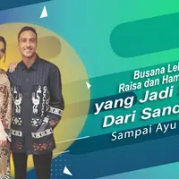 Busana Lebaran Raisa dan Hamish Daud yang jadi sorotan. (Foto: Instagram/raisa6690 Desain: Nurman Abdul Hakim/Bintang.com)