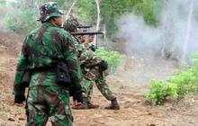 Aksi prajurit Brigif-1 Marinir latihan perang di Malang