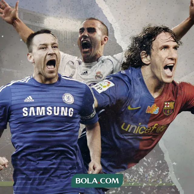 John Terry, Fabio Cannavaro dan Carles Puyol