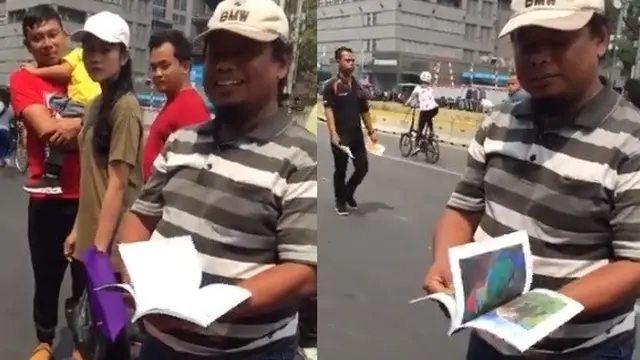 aksi sulap pedagang viral