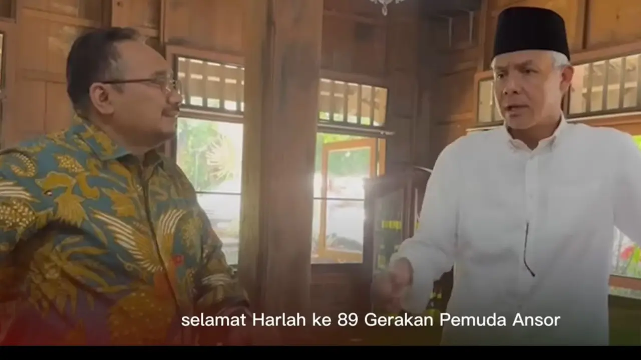 Gubernur Jawa Tengah, Ganjar Pranowo, muncul  di Video Seruan Harlah GP Ansor (Istimewa)