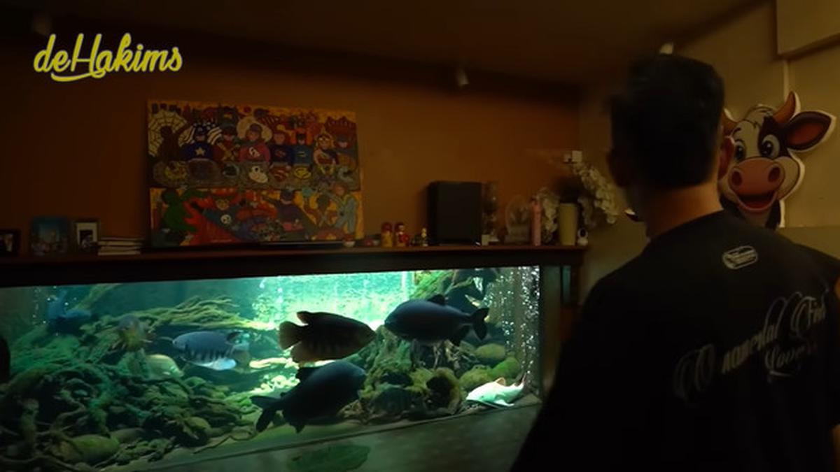 7 Potret Kolam Ikan di Rumah Irfan Hakim, Ada yang di Tengah Tangga