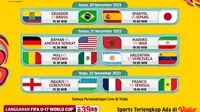 Jadwal Siaran Langsung Piala Dunia U-17 2023 Babak 16 Besar di Vidio. (Sumber: dok .vidio.com)