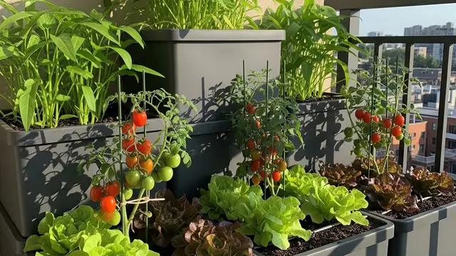 Inspirasi Model Kebun Sayur Mini dengan Konsep Kontainer Mix