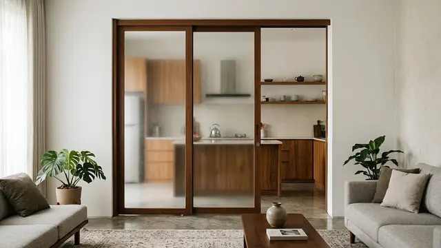 Pintu Geser Kaca Buram