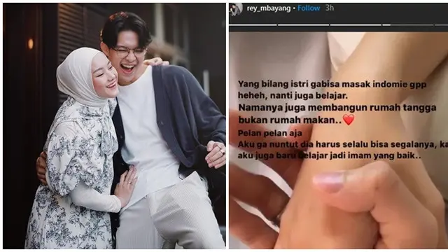 Istrinya Disebut Tak Cantik, Ini 6 Pembelaan Rey Mbayang saat Dinda Hauw Dibully