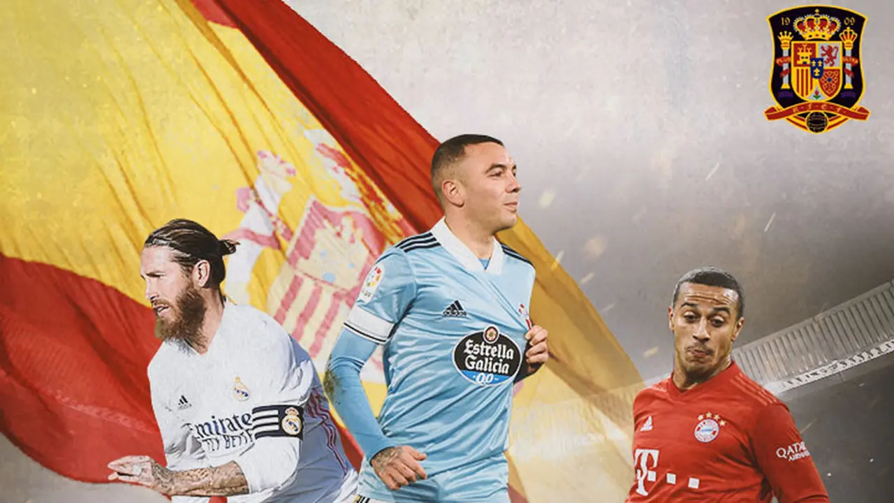 Ilustrasi - Sergio Ramos, Iago Aspas, Thiago Alcantara