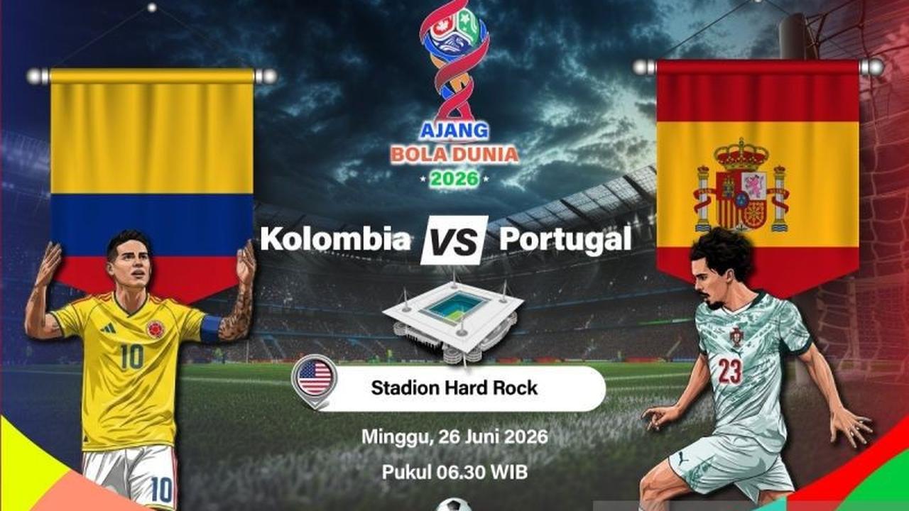 Kolombia vs Portugal Piala Dunia 2026: Perebutan Juara Grup K Penentu Lawan Berat