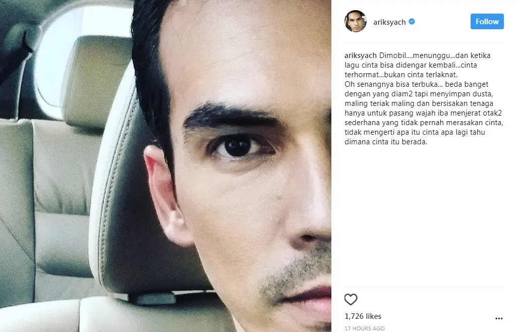 Atalarik Syach sindir mantan istri, Tsania Marwa? (Foto: Instagram)