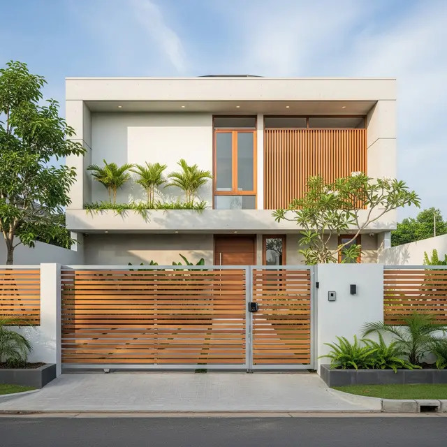9 Model Pagar Minimalis dengan Pintu Tersembunyi, Aman dan Elegan