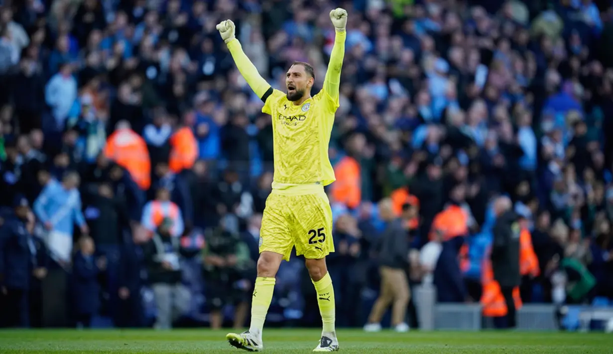 Dengan hasil ini, Manchester City naik ke peringkat delapan klasemen berbekal enam poin. Sebaliknya, United harus rela turun ke posisi ke-14 dengan koleksi empat angka. (AP Photo/Dave Thompson)