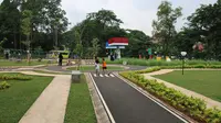 Taman Hutan Srengseng telah disulap menjadi destinasi wisata baru yakni 'Spot Budaya' Taman Kembang.