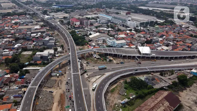 FOTO: Pandangan Udara Jalan Tol Dalam Kota Kelapa Gading - Pulo Gebang