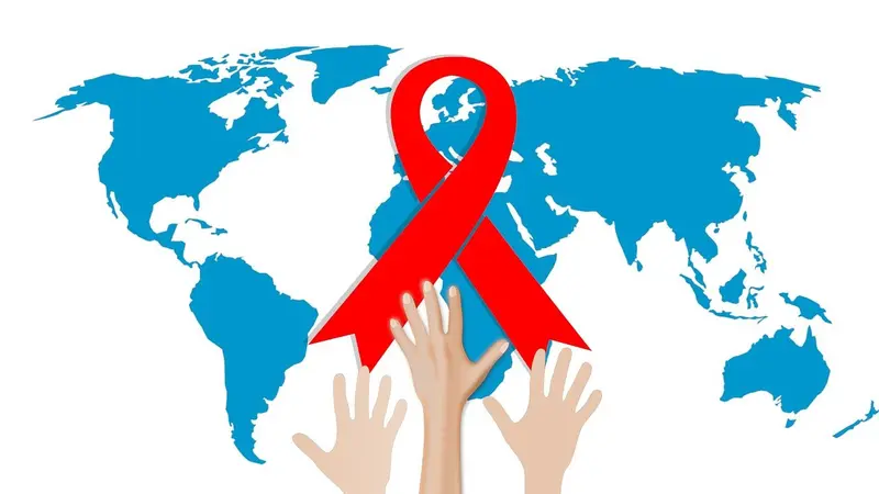 Ilustrasi peringatan Hari AIDS Sedunia