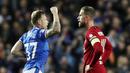 Liverpool sempat tertinggal lebih dahulu akibat gol Scott Arfield. Namun, The Reds bangkit lewat dua gol yang diborong Roberto Firmino sebelum kemudian Darwin Nunez menambah keunggulan tim tamu. (AP/Scott Heppell)