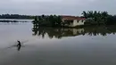 Data terbaru dari Komite Manajemen Bencana Nasional Malaysia menyebutkan bahwa Negara Bagian Kelantan menanggung 63 persen dari 122.631 korban banjir yang mengungsi. (MOHD RASFAN/AFP)