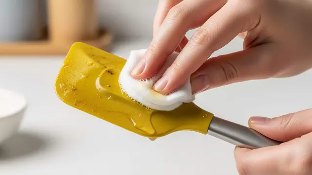Cara Membersihkan Spatula Silikon yang Menguning dan Berminyak