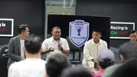 Sumardji saat menghadiri diskusi PSSI Pers