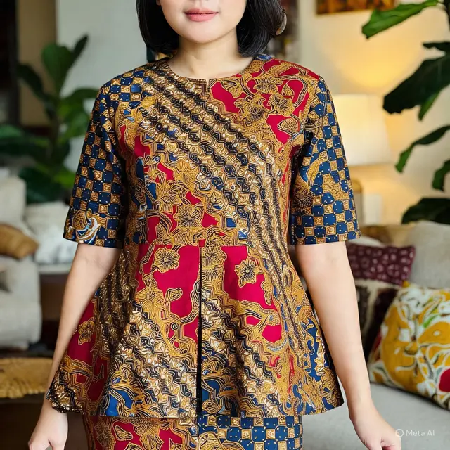 Model Batik Wanita Peplum