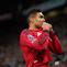 Selebrasi Casemiro usai membobol gawan Brentford di pekan ke-34 Premier League, Selasa (28/4/2026) (AP Photo/Dave Thompson)