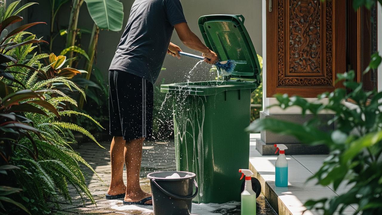 Cara Membersihkan Keranjang Sampah yang Mulai Berbau agar Kembali (AI Generated)