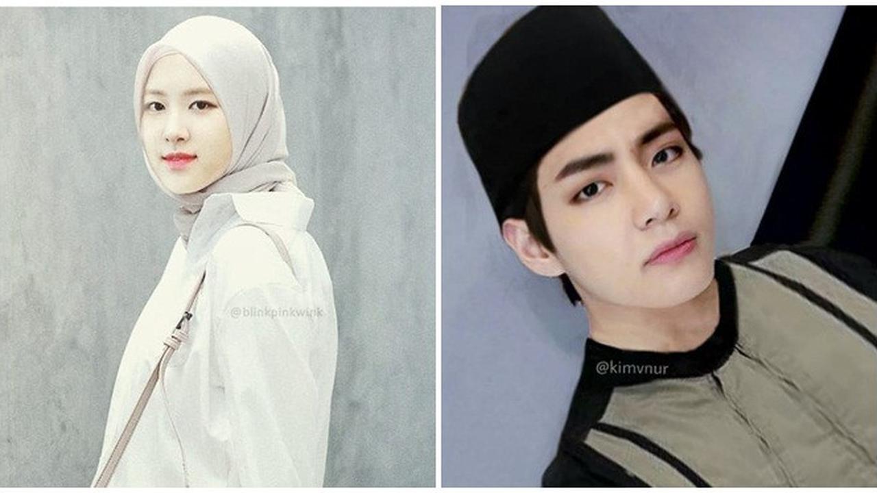 10 Editan Foto Idol K-Pop Edisi Ramadan Ini Bikin Geleng Kepala