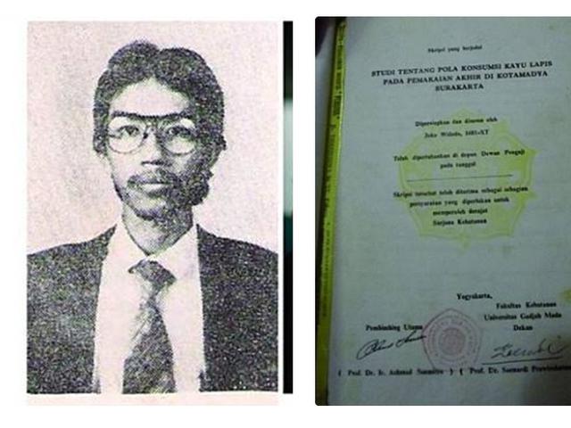 Siapa Sangka Ini Judul Skripsi Jokowi Waktu Kuliah Dulu