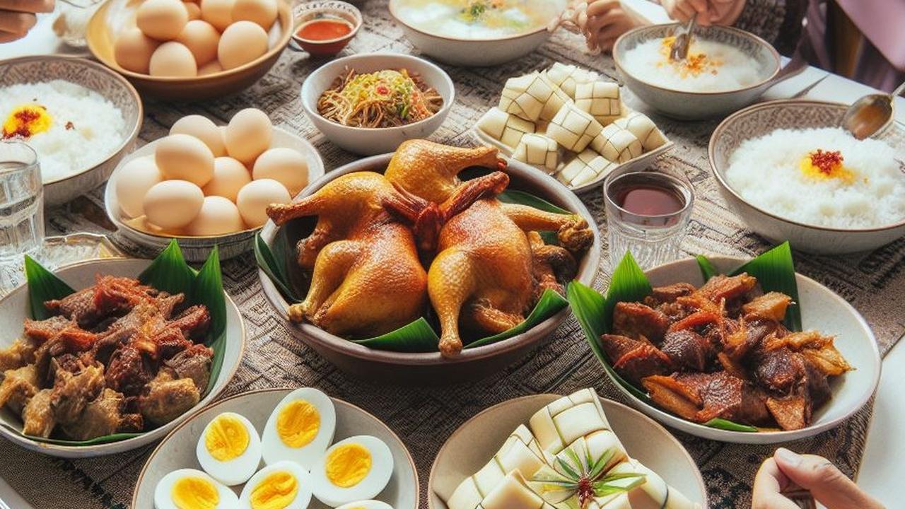 Sajian Lebaran Istimewa, Ketupat dan Lontong, serta Hidangan Pendampingnya yang Menggoda