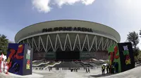 Suasana Philippine Arena di Santa Maria, Bulacan, Kamis, (29/11). Arena indoor terbesar di dunia tersebut akan menjadi venue upacara pembukaan multievent dua tahunan tersebut.(Bola.com/M Iqbal Ichsan)