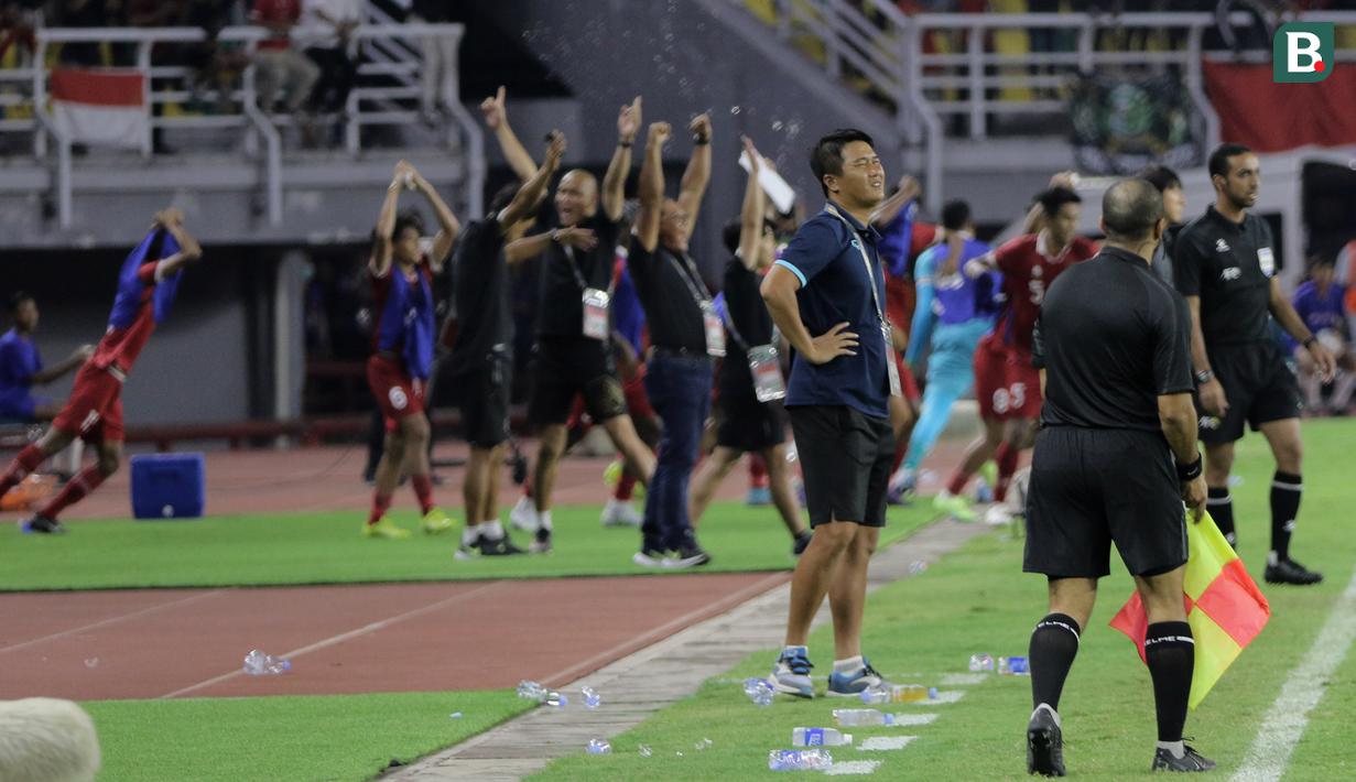 Ini merupakan pertemuan kelima dengan Vietnam dan kemenangan pertama Timnas Indonesia dibawah kepelatihan Shin Tae-yong. (Bola.com/Ikhwan Yanuar)