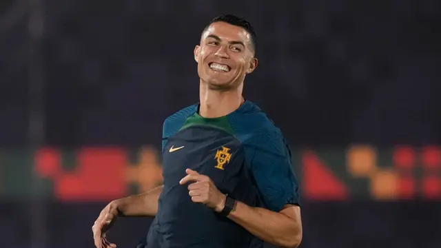 Sesi Latihan Cristiano Ronaldo Jelang Laga Perdana Portugal Melawan Timnas Ghana