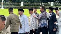Momen Pejabat Negara Ikut Antre Masuk Open House Prabowo di Istana