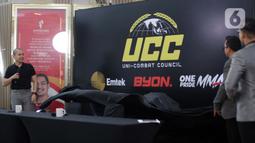 Uni-Combat Council (UCC) merupakan suatu badan sanksi olahraga yang dibentuk untuk menciptakan perwasitan yang memiliki integritas untuk membesarkan cabang olahraga combat sports. (Liputan6.com/Helmi Fithriansyah)