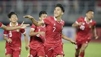 Timnas Indonesia U-20 sukses membungkam Vietnam U-20 dalam laga pamungkas Grup F Kualifikasi Piala Asia U-20 2023. (Bola.com/Ikhwan Yanuar)