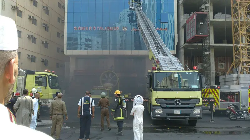 Pemondokan jemaah terbakar