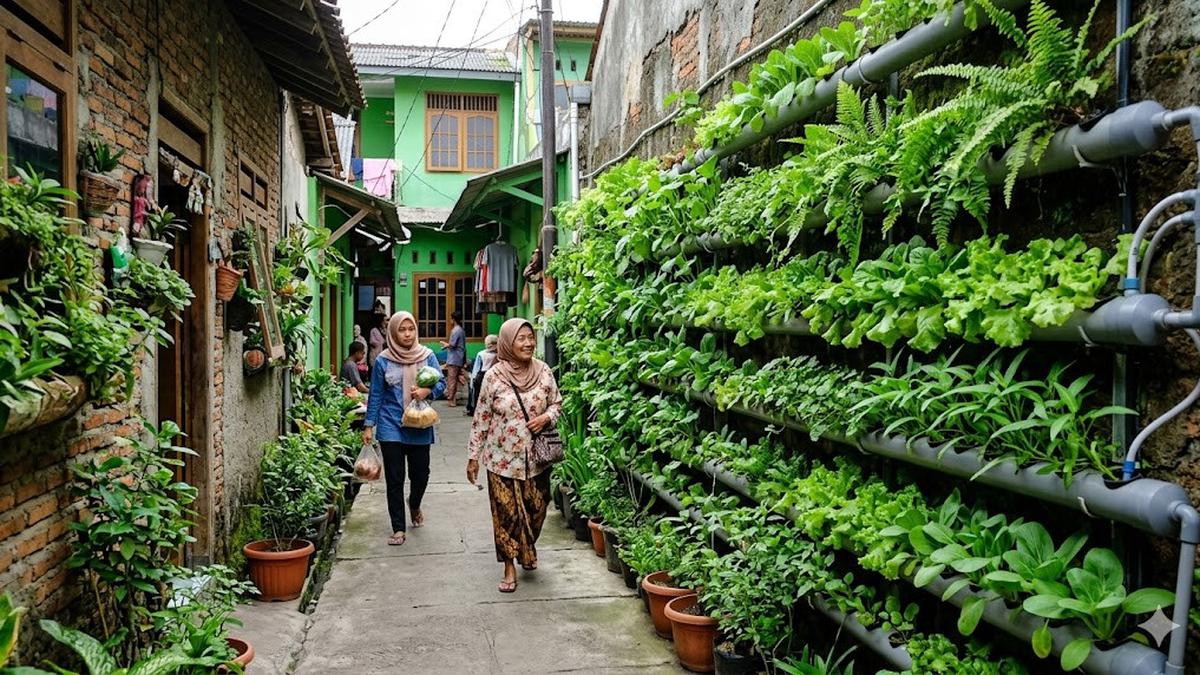 10 Ide Hidroponik Sayur Mini di Rak Vertikal Lorong Gang, Ubah Jadi Kebun Estetik
