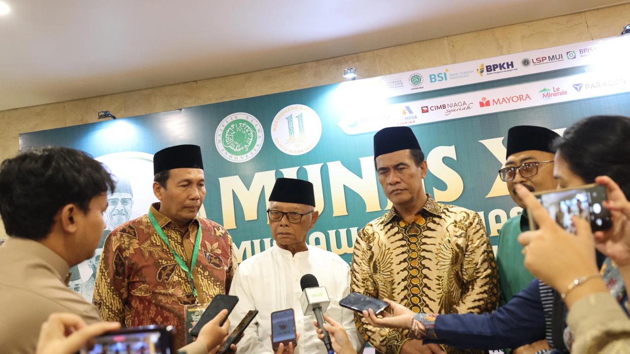 Menteri Pertanian Andi Amran Sulaiman saat menghadiri Munas XI Majelis Ulama Indonesia (MUI) 2025