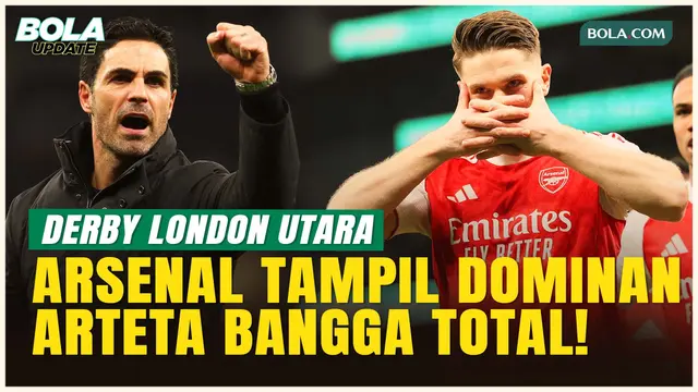 Komentar Mikel Arteta usai Arsenal Hajar Tottenham: Bangga dengan Perjuangan Pemain