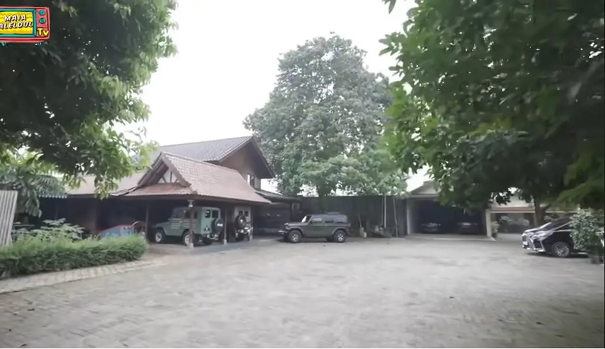 Rumah aktor yang mengawali dari film Cinta Annisa (1983) memiliki halaman yang sangat luas. Menurut sang istri yang, rumah beberapa bangunan di rumahnya dibangun di atas lahan seluas sekitar 8.000 meter persegi. [Youtube/Maia ALELDUL]