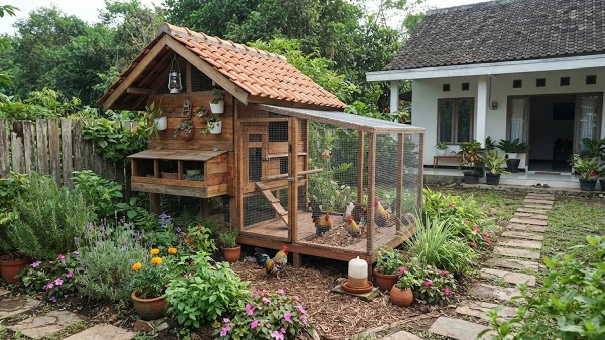 Cara Membuat Kandang Ayam Hias Terlihat Seperti Taman Mini, Ubah Sudut Rumah Jadi Asri dan Mewah