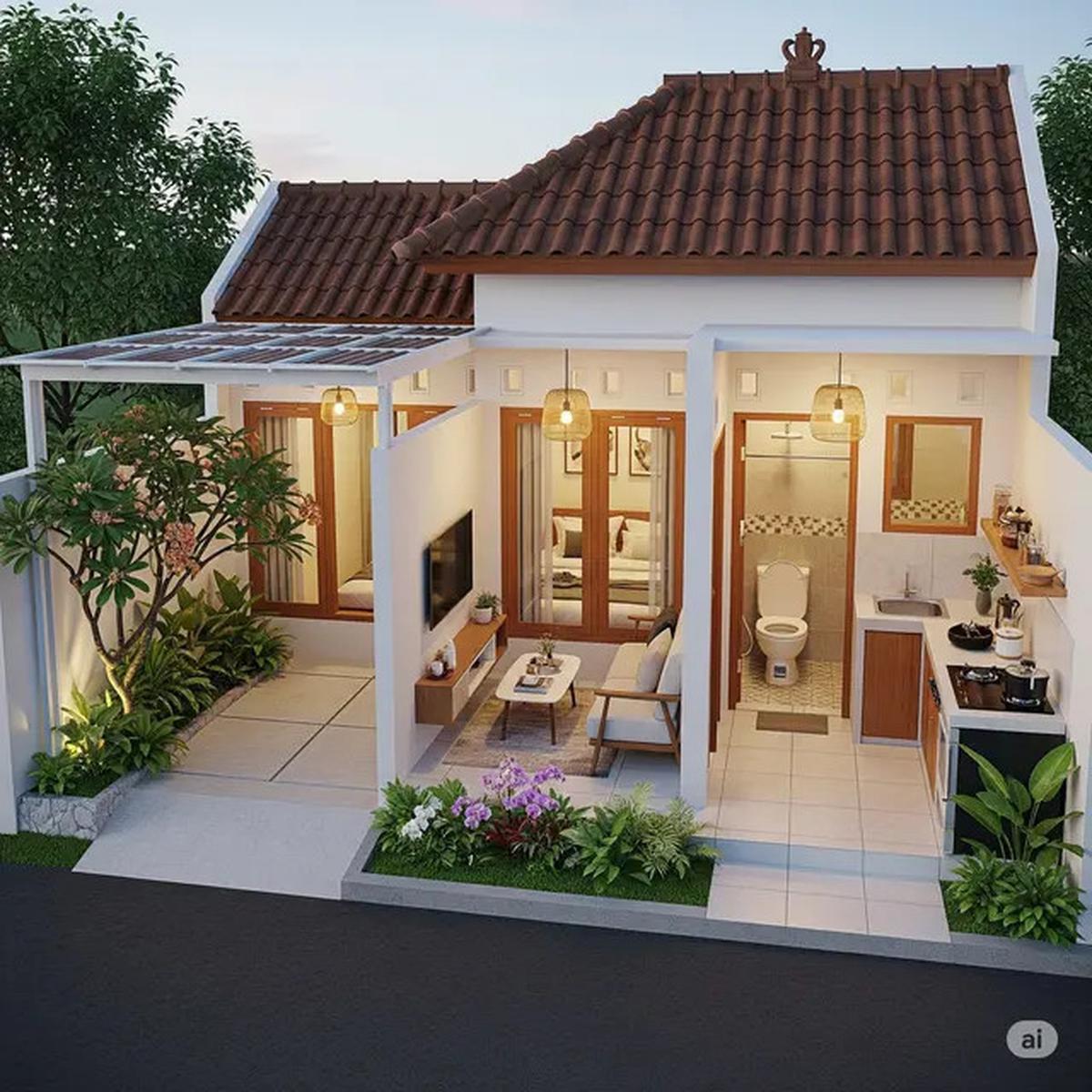 7 Inspirasi Desain Rumah Kecil 4x6 2 Kamar yang Mungil, Fungsional, dan Hemat Anggaran