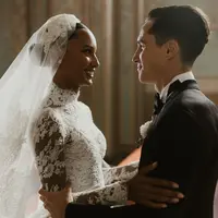 Gaun pengantin Jasmine Tookes (Foto: Instagram 
jastookes)